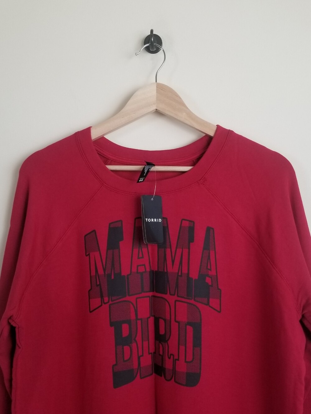 Torrid Sleep Mama Bird Sweatshirt Top Soft Size M/L NWT
